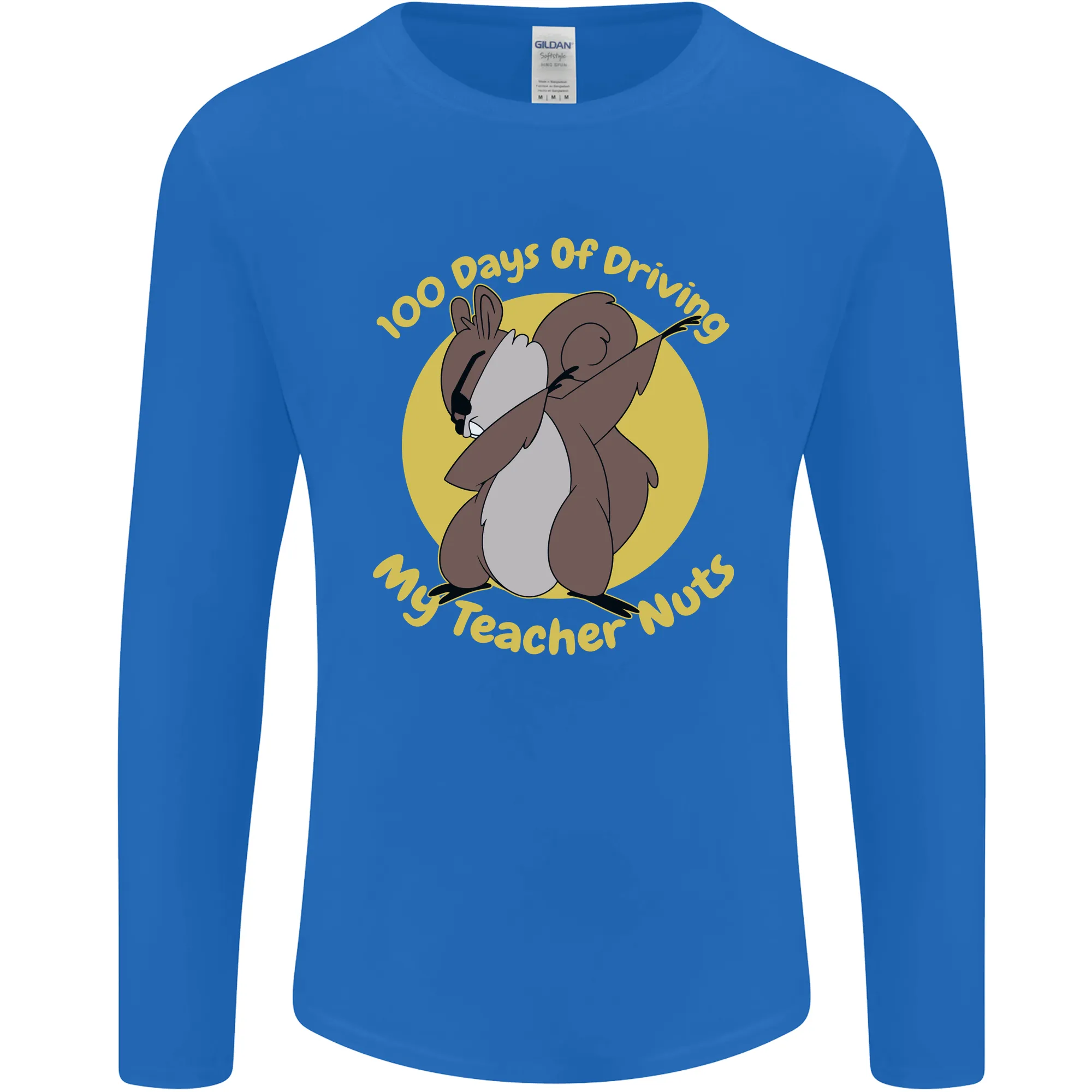 100 Days of Driving My Teacher Nuts Mens Long Sleeve T-Shirt