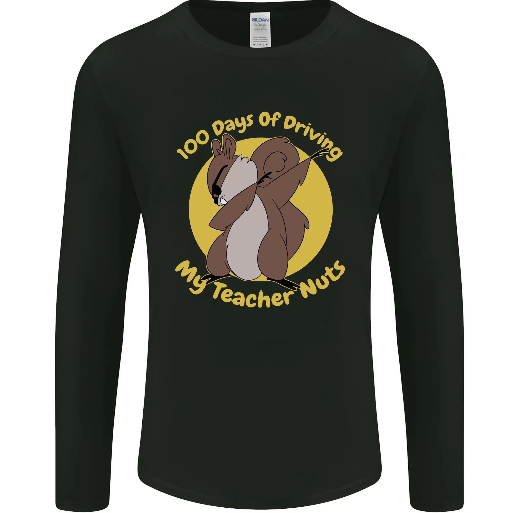 100 Days of Driving My Teacher Nuts Mens Long Sleeve T-Shirt