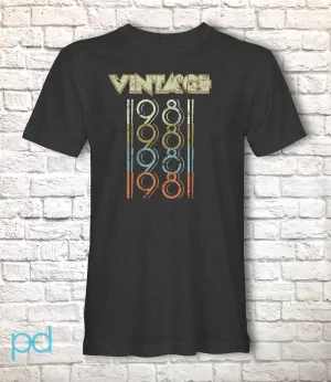 40th Birthday Gift, Vintage 1981 T Shirt 70s style for Men or Women Unisex Jersey Short Sleeve Tee Shirt Top