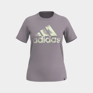 Adidas Womens All-Over-Print Tee Purple/Multi _ 180891 _ Purple