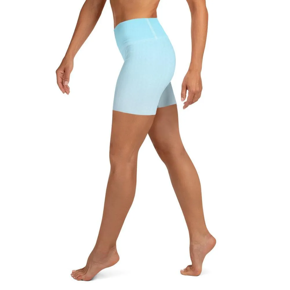 Arctic Ice Ombre High Waist Shorts