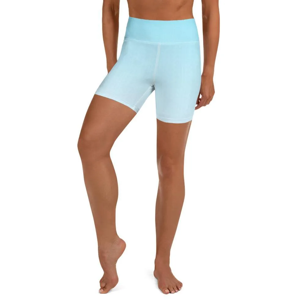 Arctic Ice Ombre High Waist Shorts