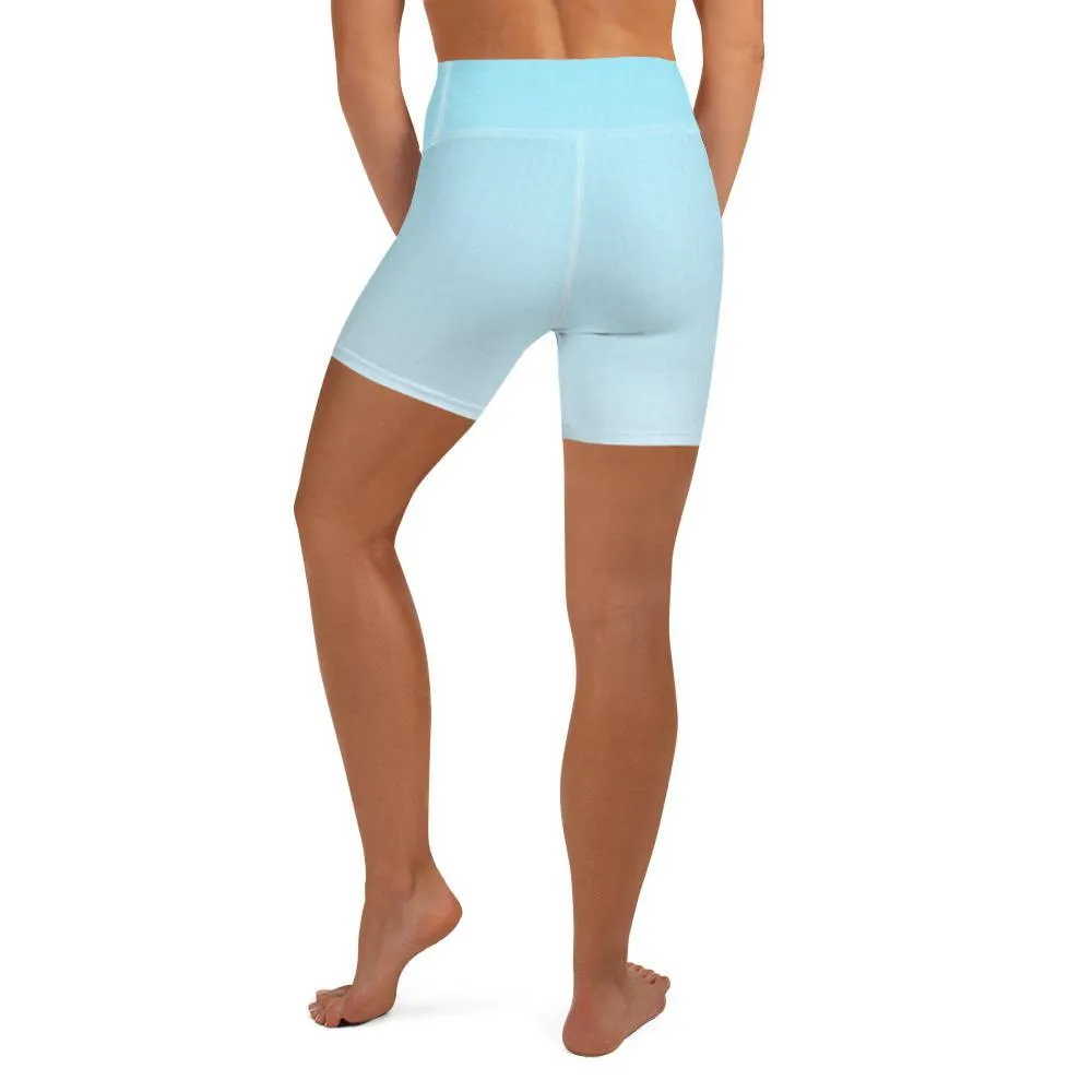 Arctic Ice Ombre High Waist Shorts