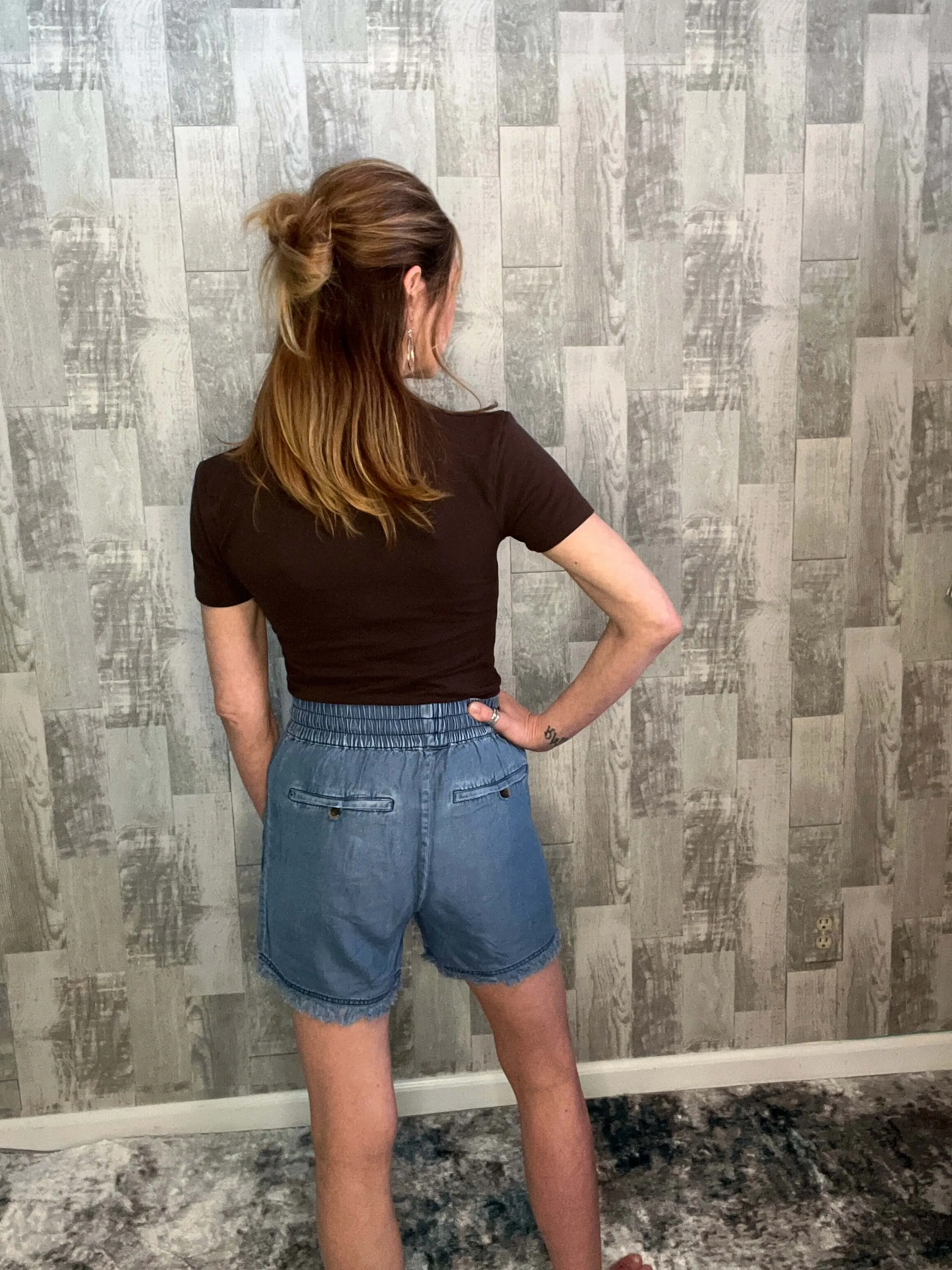 As Good As It Gets Chambray Shorts