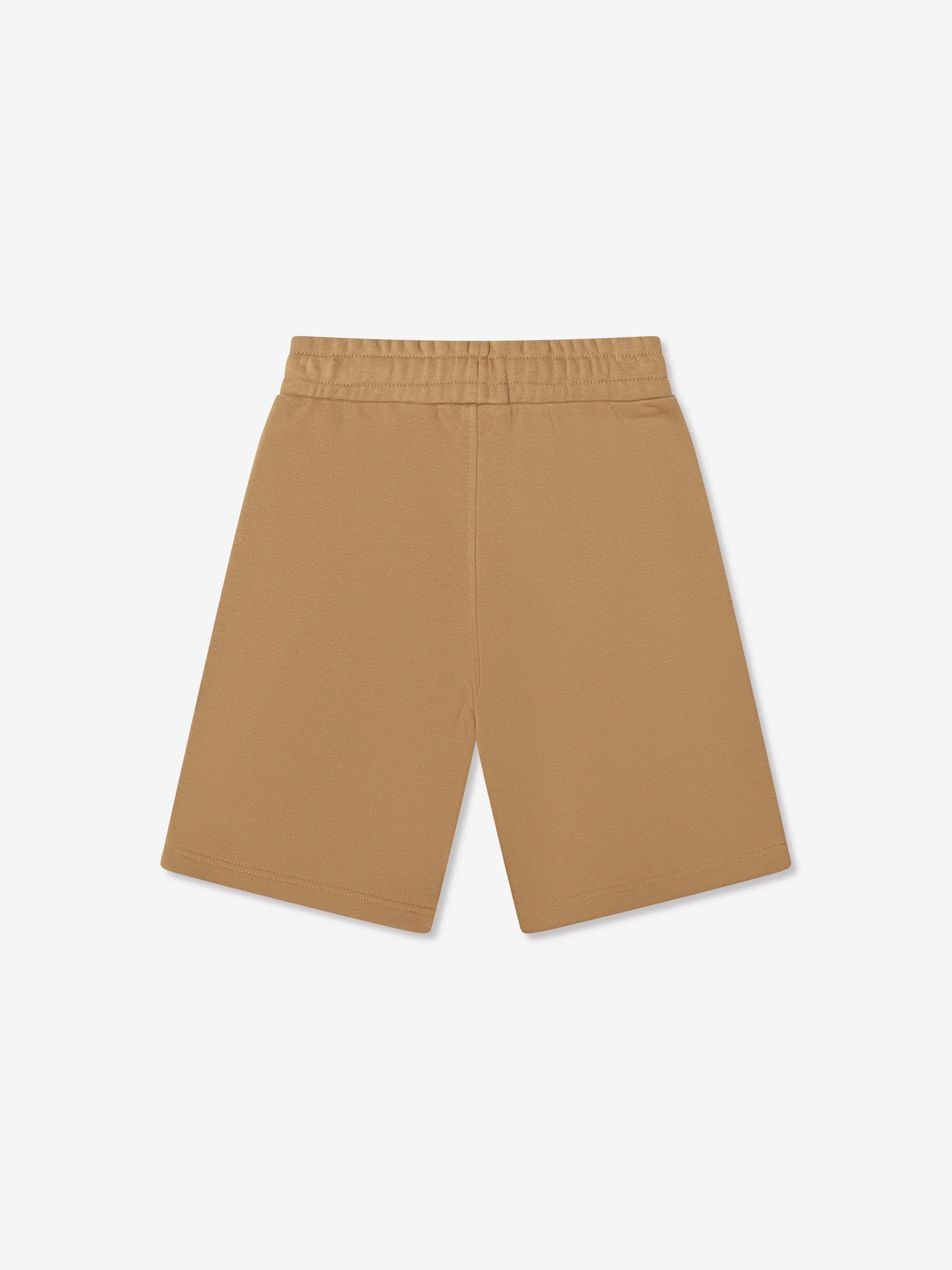 BOSS Boys Logo Sweat Shorts In Beige