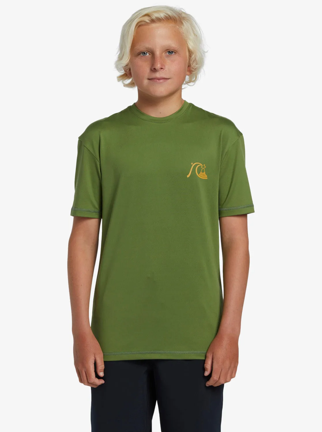 Boys 8-16 Mix Session UPF 50 Short Sleeve Surf Tee - Dill