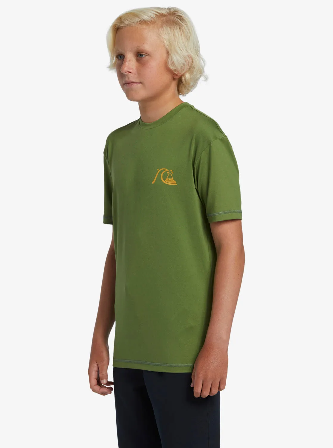 Boys 8-16 Mix Session UPF 50 Short Sleeve Surf Tee - Dill