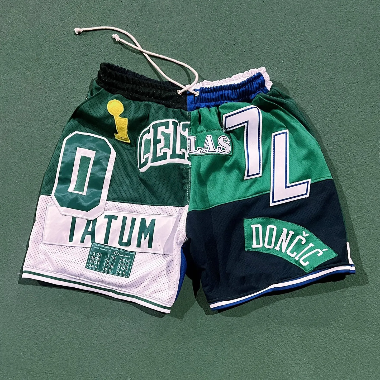 Casual Street Stitching Basketball Mesh Shorts