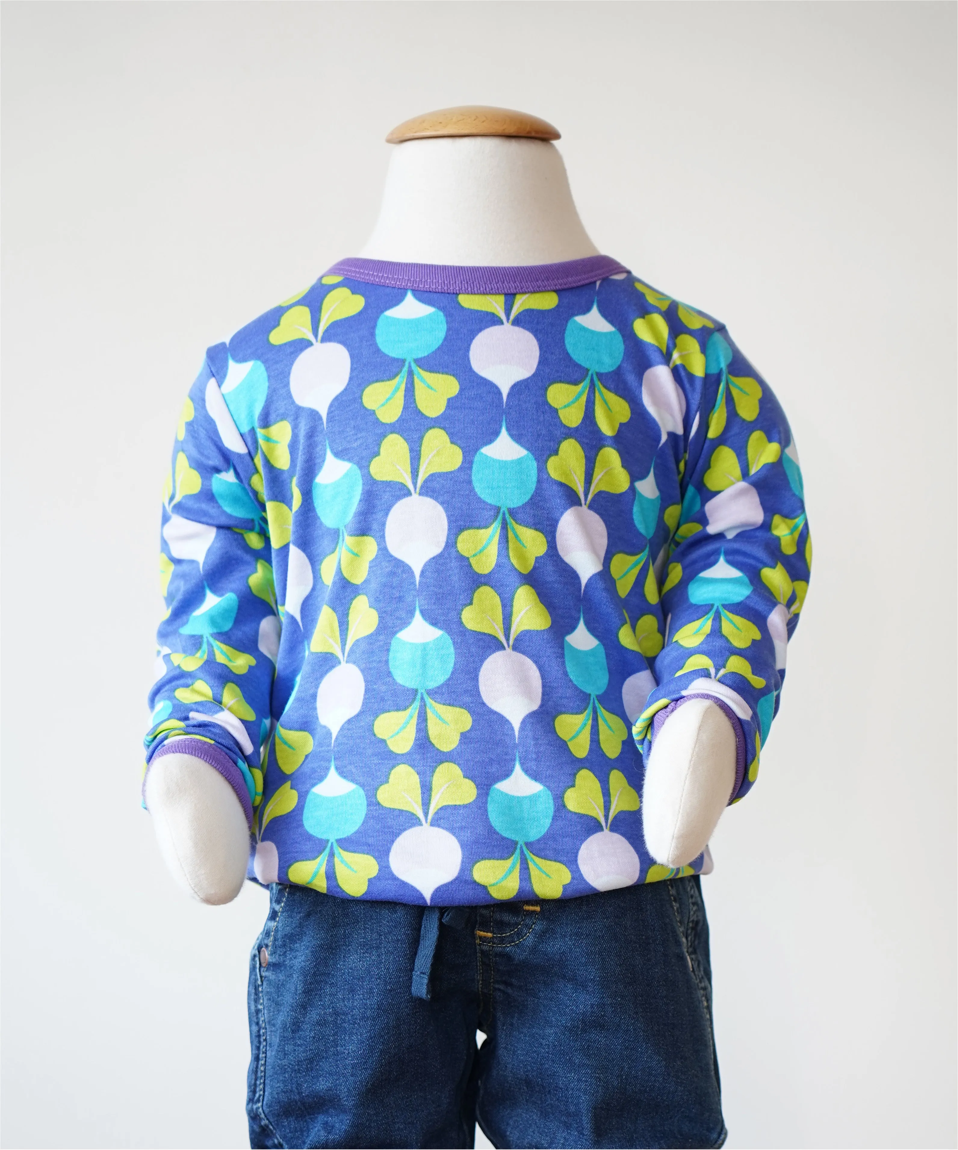 Duns Long Sleeve Top - Big Radish Blue