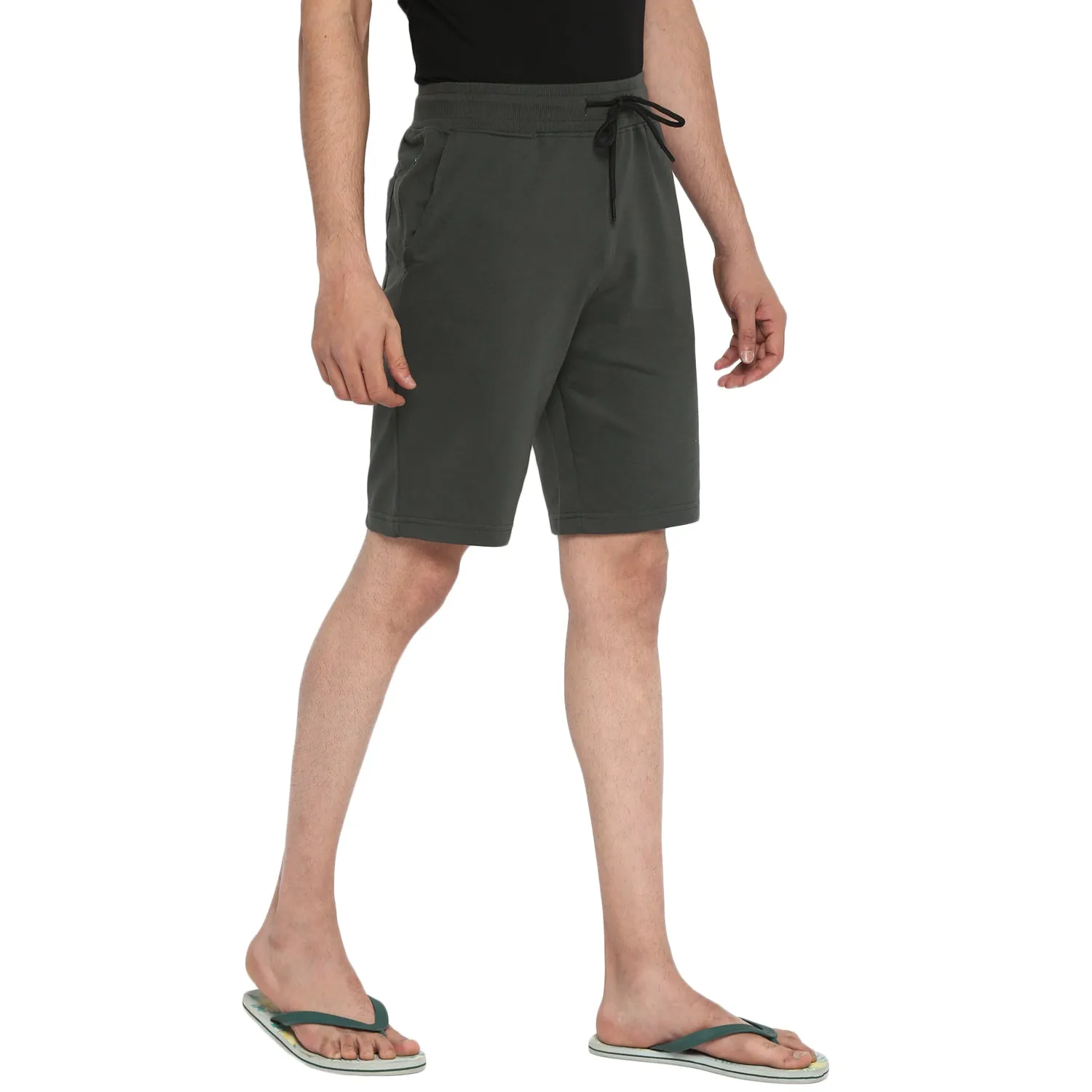 Essentials Charcoal Solid Shorts