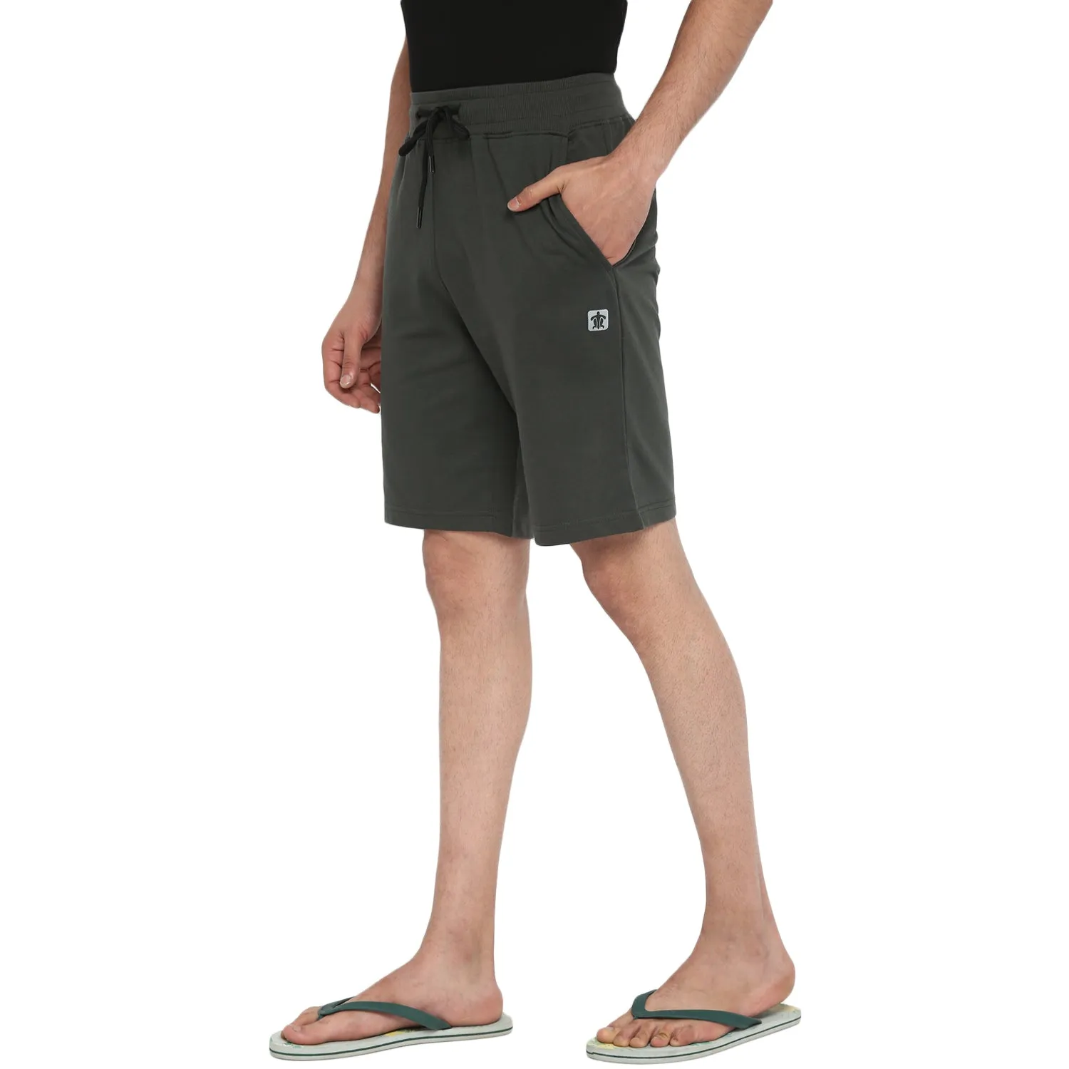 Essentials Charcoal Solid Shorts