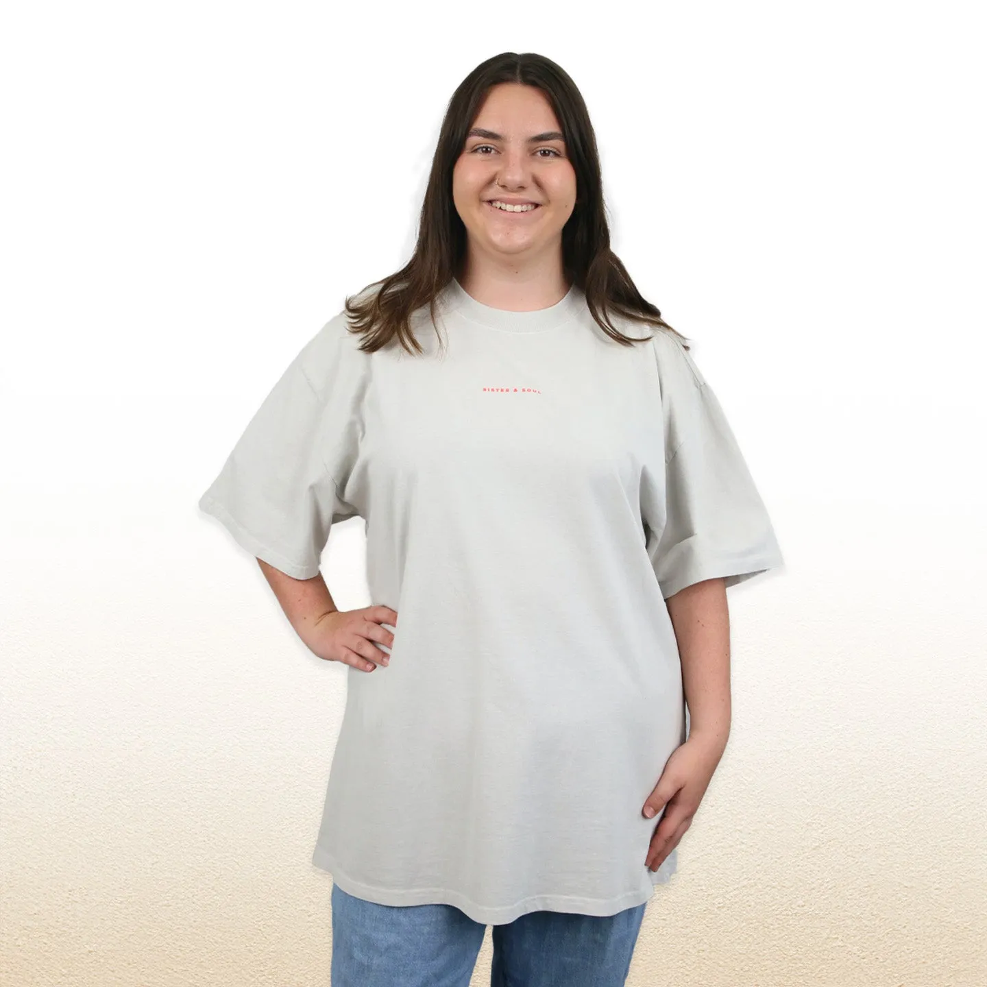 FIERCE FEARLESS FABULOUS - Plus Size - Unisex Washed Bone - Long Cut Heavy Tee