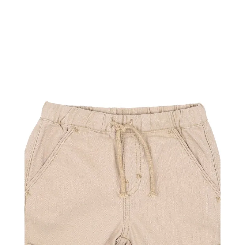 FOX & FINCH SEPIA TWILL SHORTS 3-7YRS