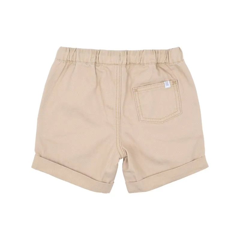 FOX & FINCH SEPIA TWILL SHORTS 3-7YRS