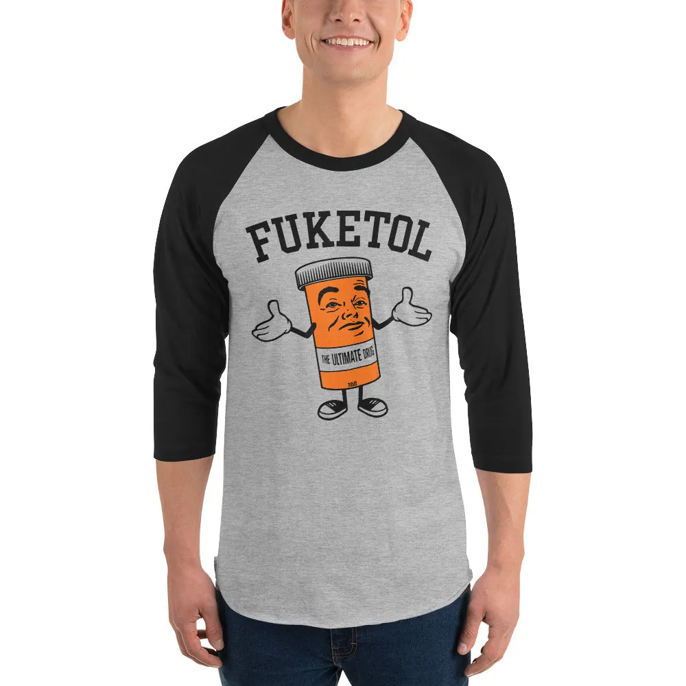 Fuketol 3/4 Sleeve Baseball Tee