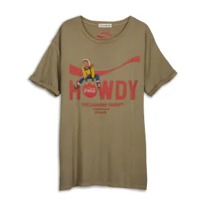 Howdy Coke - Oversized Tee - Camel Gold