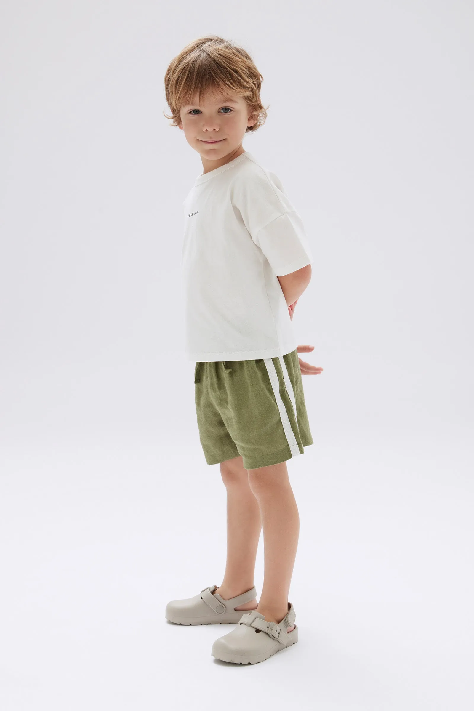 Kids Linen Racer Short