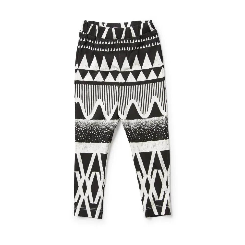 Lil Missie Munster Black And White Ripple Legging