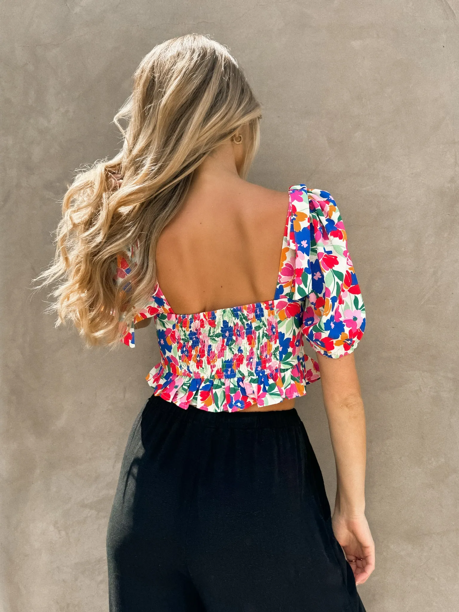 Mae Floral Babydoll Top - Final Sale