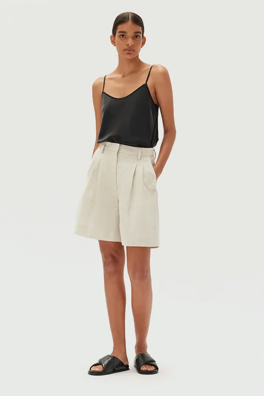 Maeve Linen Shorts - Oat