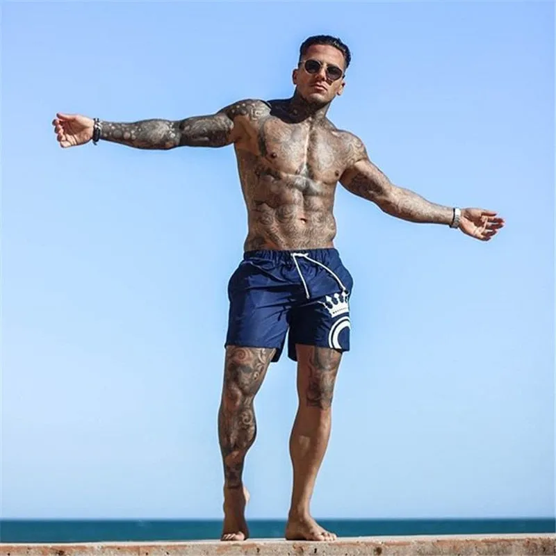 Mens Gyms Fitness Bodybuilding Casual Short Pants