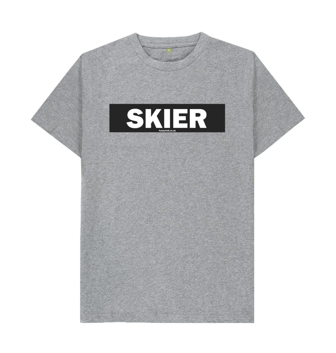 Men's Skier Censor Bar Organic Tee