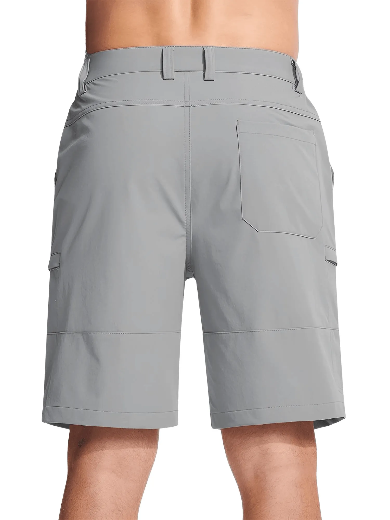 Moisture Wicking Casual Shorts Mens Cargo Work Shorts Rip-Stop