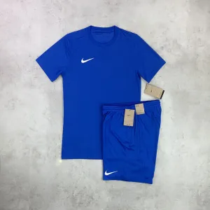 Nike Dri-Fit T-Shirt/Shorts Set Blue