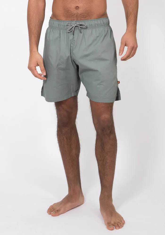 Organic Cotton Poplin Running Shorts