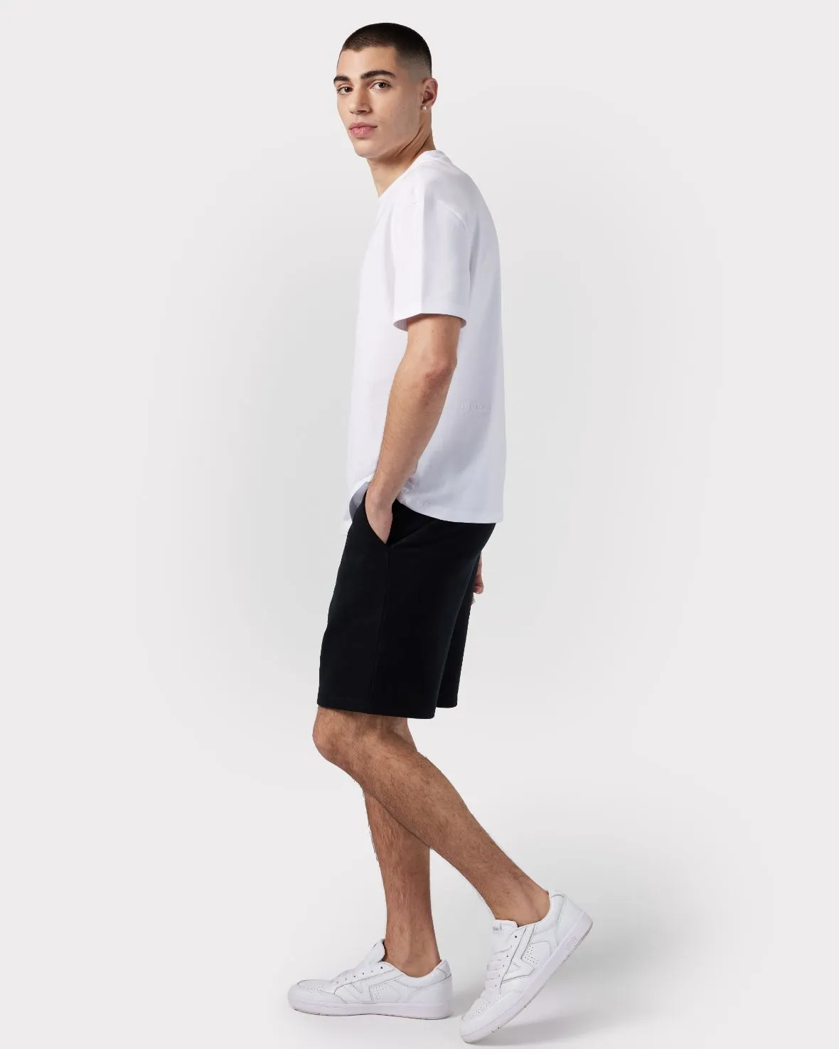 Organic Cotton Sweat Shorts - Black