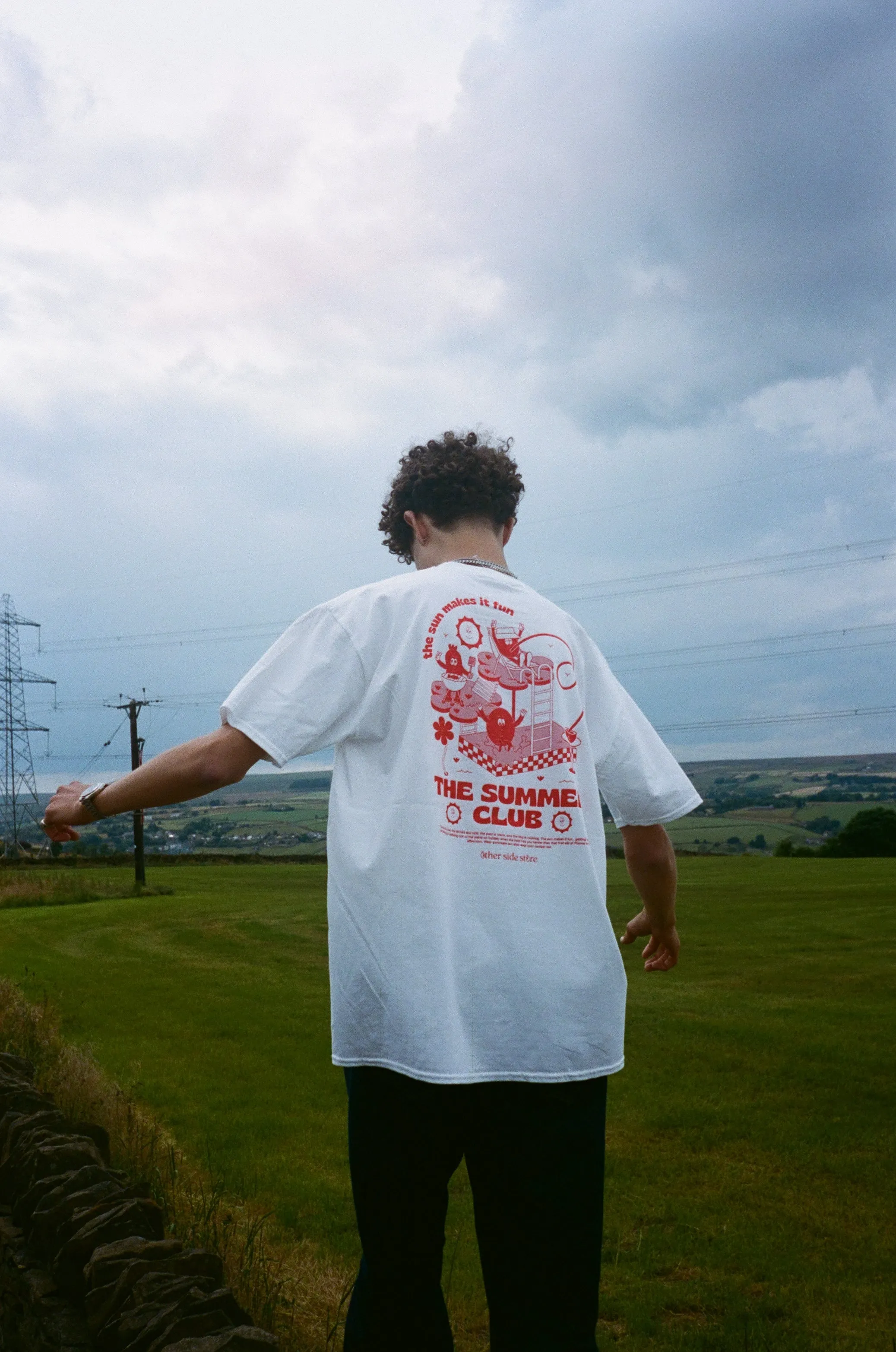 Other Side Store 'Summer Club' Tee - White