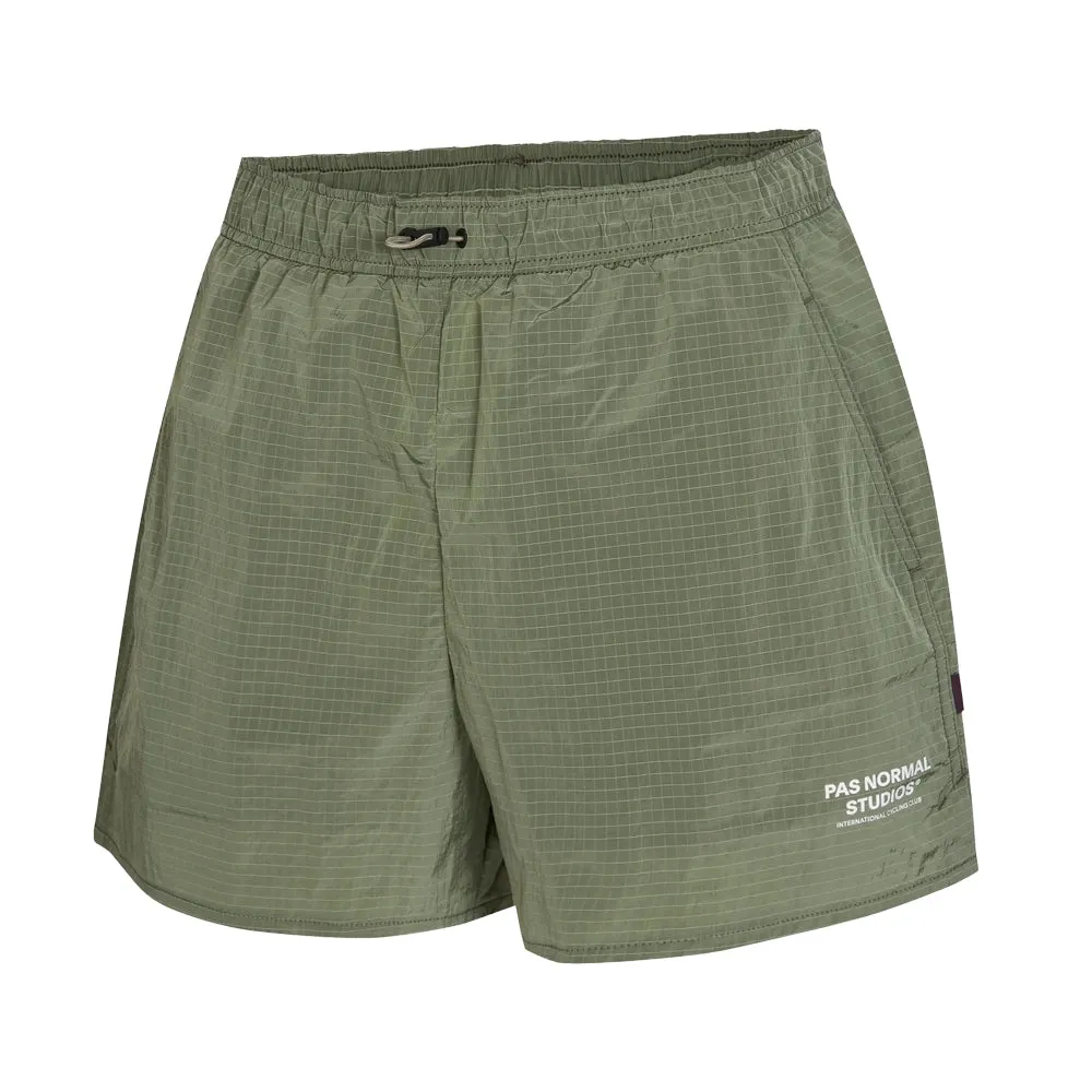 PAS NORMAL STUDIOS Off Race Ripstop Shorts - Army Green