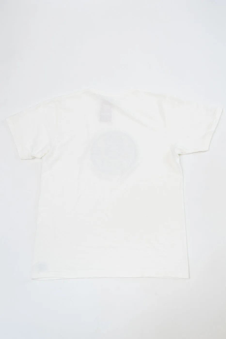 "Slub Jersey" Flocky Ghosts Print Tee - Off White