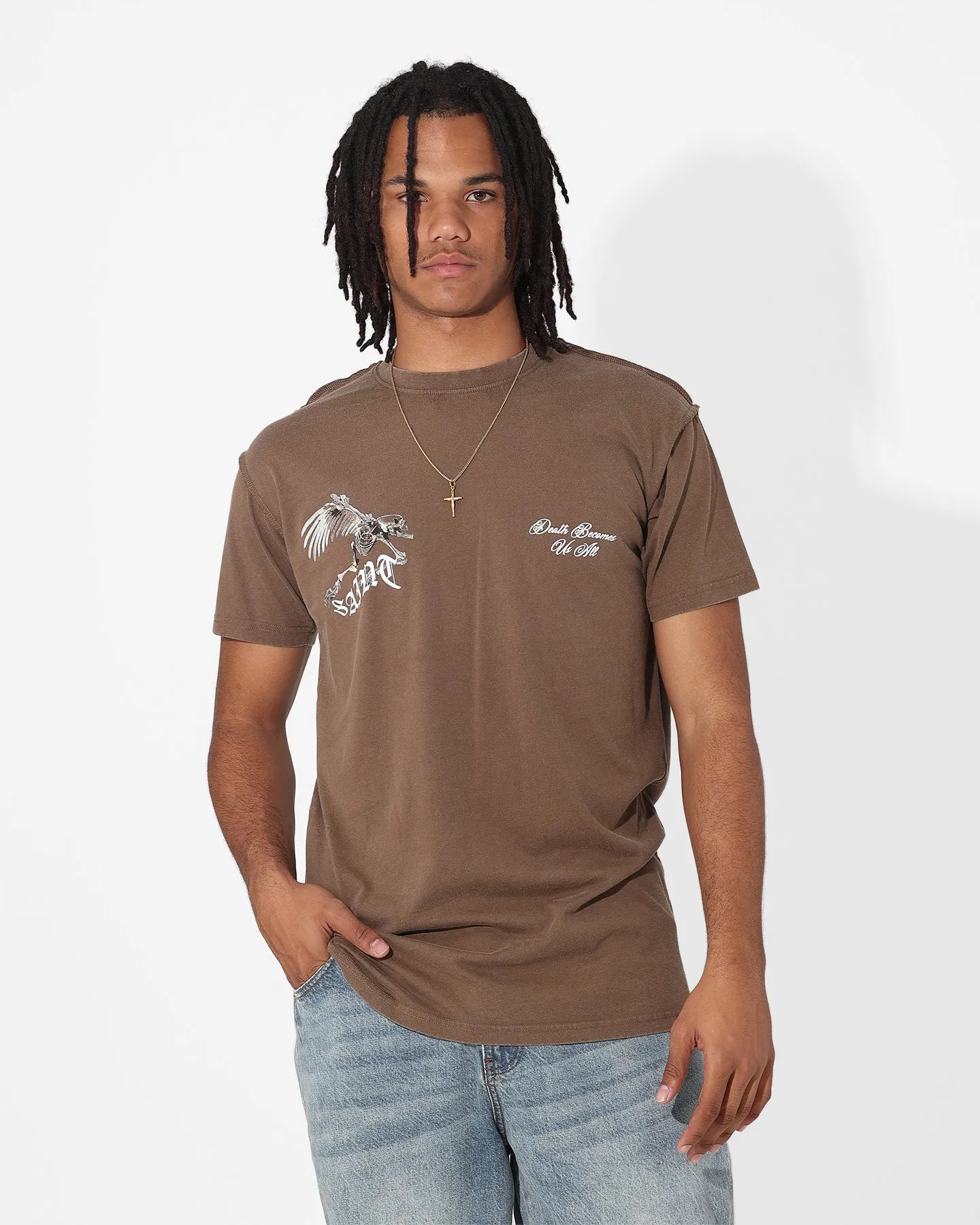 Saint Morta Departed Lafayette T-Shirt Vintage Brown