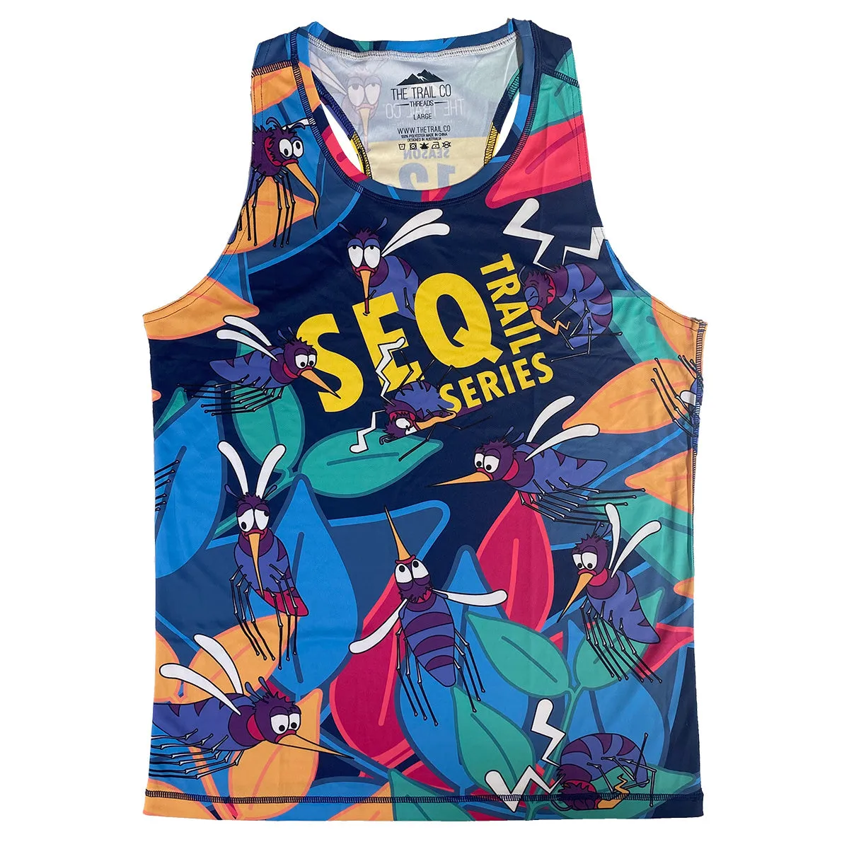 SEQ Trail Running Series Singlet | Mozzie Mayhem | Mens