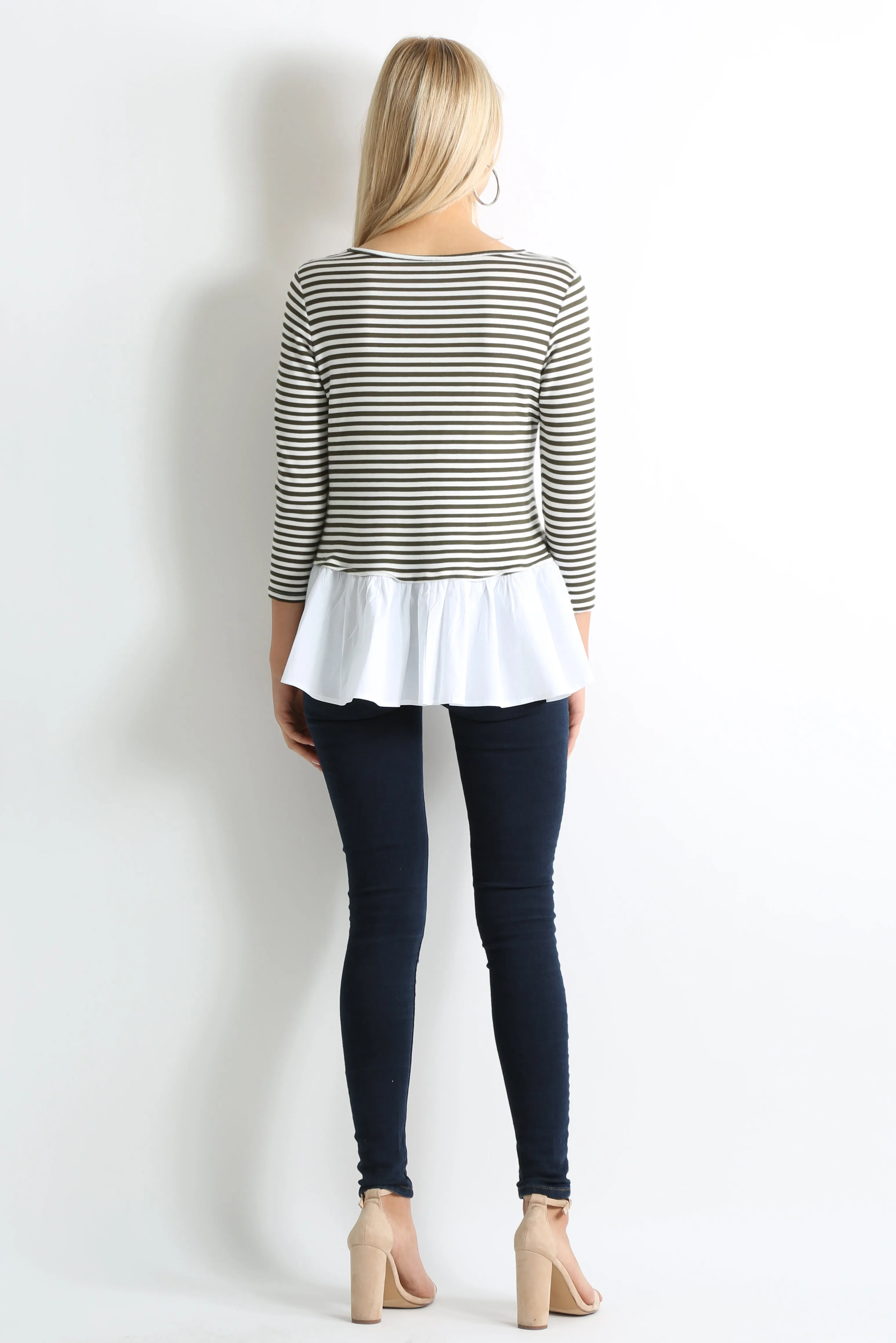 Share the Stripes Ruffle Top