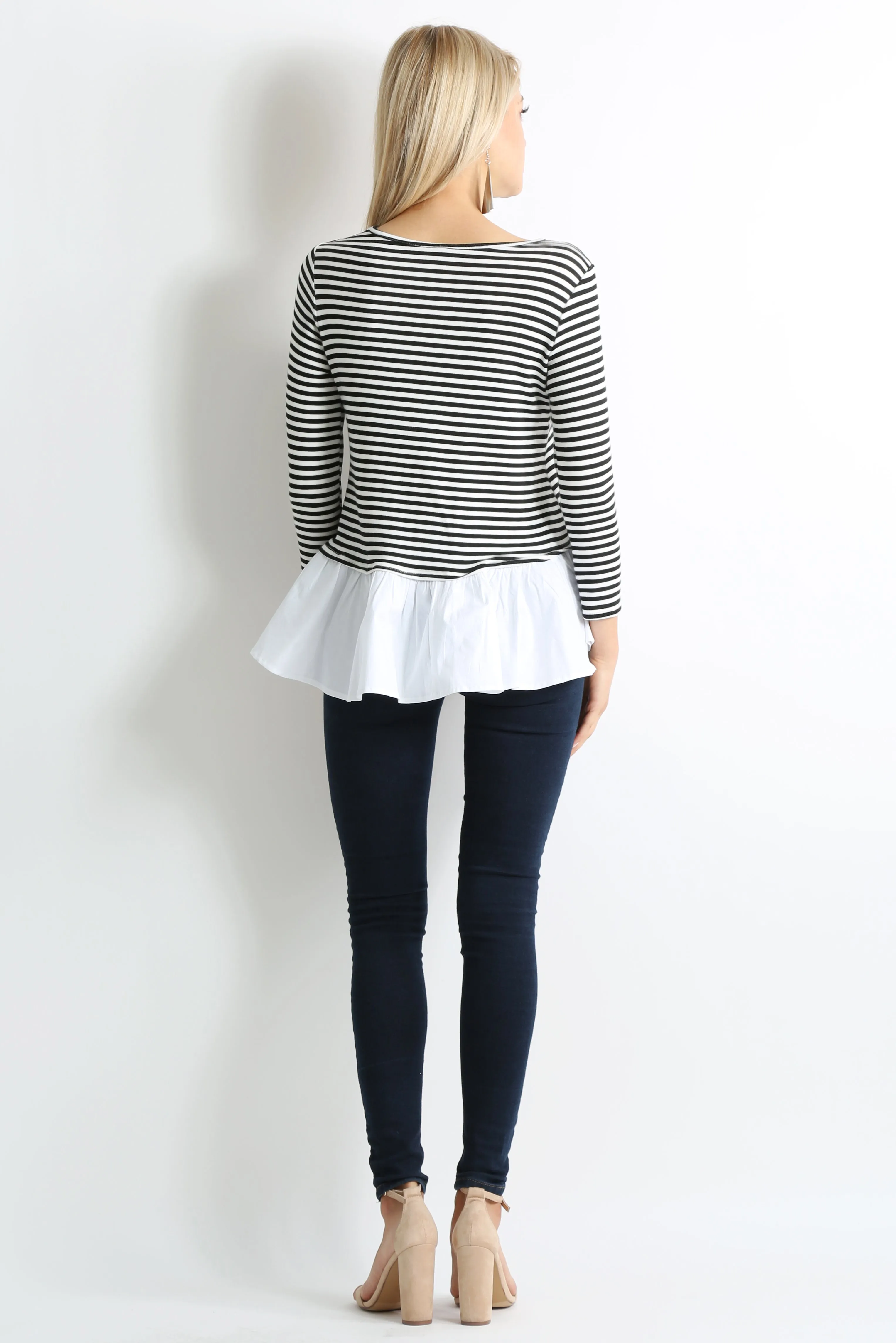 Share the Stripes Ruffle Top