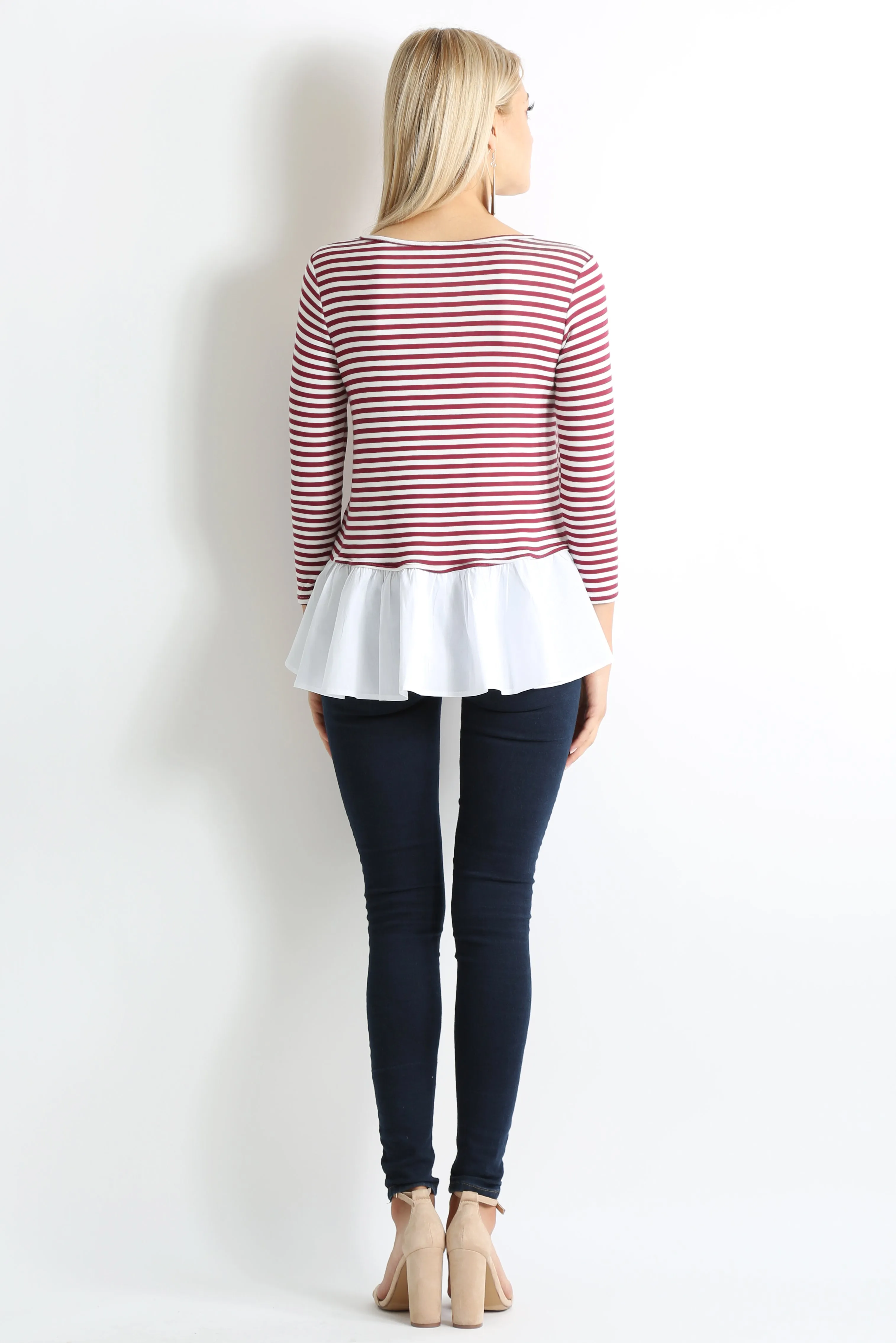 Share the Stripes Ruffle Top