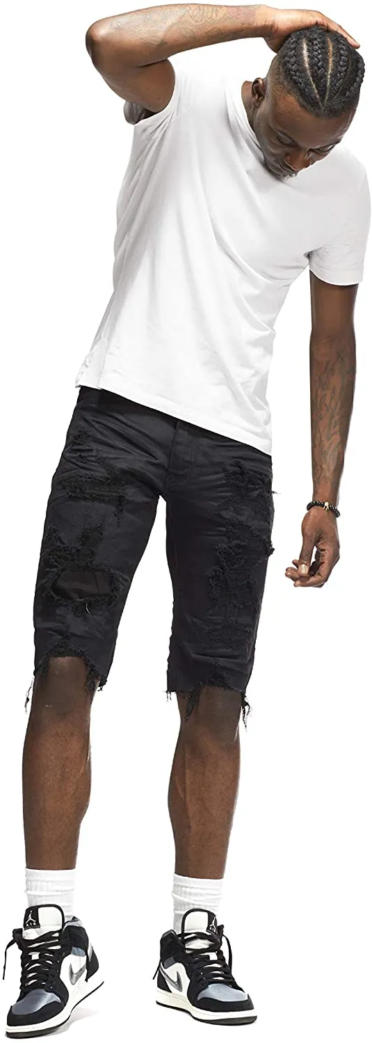 Smoke Rise Men's Basic & Heavy Rip and Repair Stretch Shorts