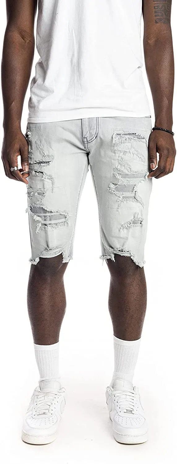 Smoke Rise Men's Basic & Heavy Rip and Repair Stretch Shorts