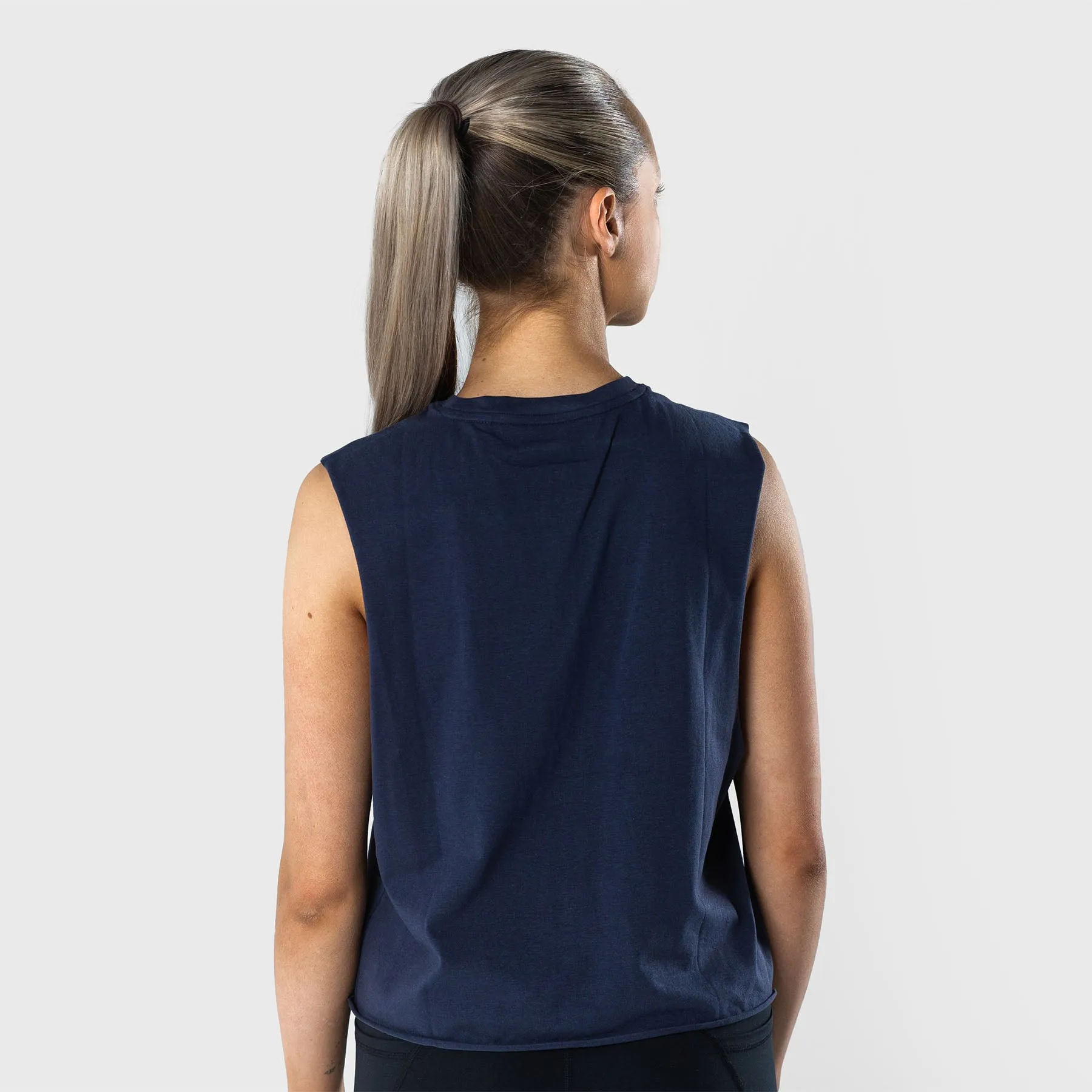 TWL - WOMEN'S SLASH CROP - MIDNIGHT NAVY/WHITE