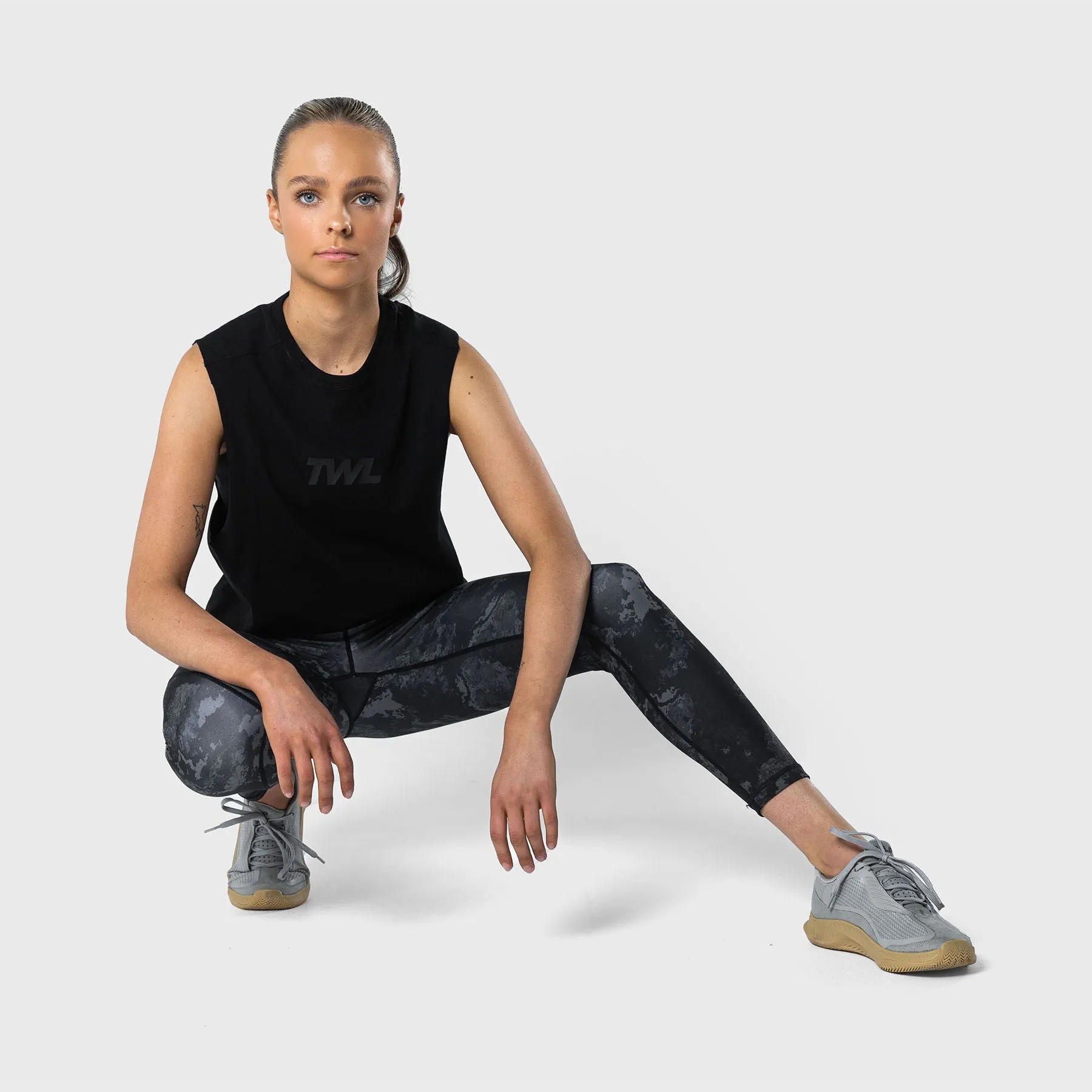 TWL - WOMEN'S SLASH CROP - TRIPLE BLACK