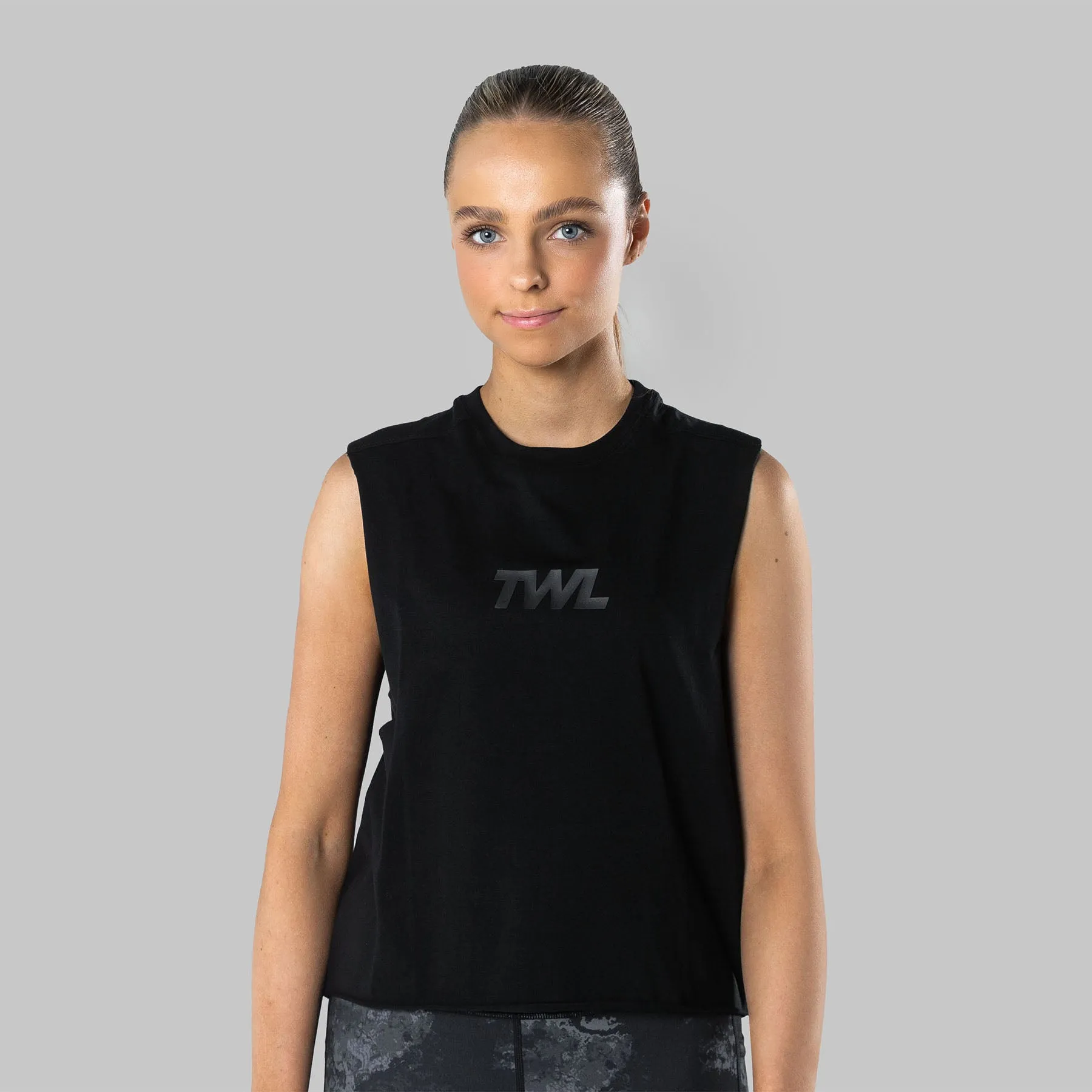 TWL - WOMEN'S SLASH CROP - TRIPLE BLACK