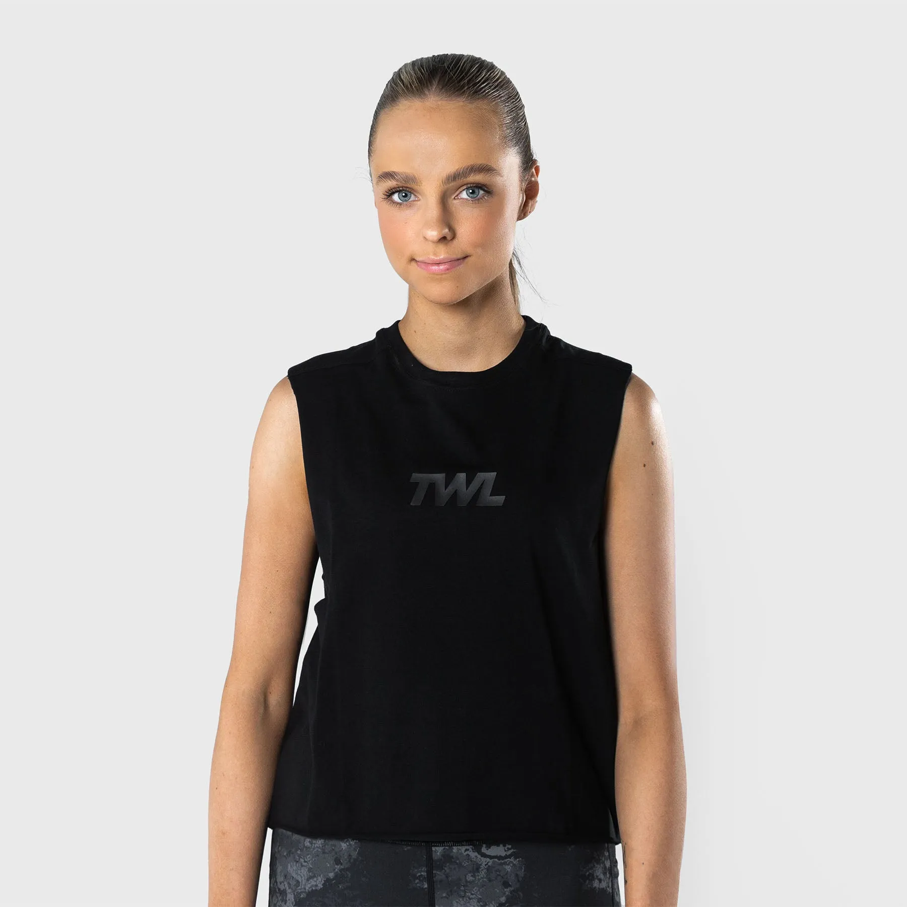 TWL - WOMEN'S SLASH CROP - TRIPLE BLACK