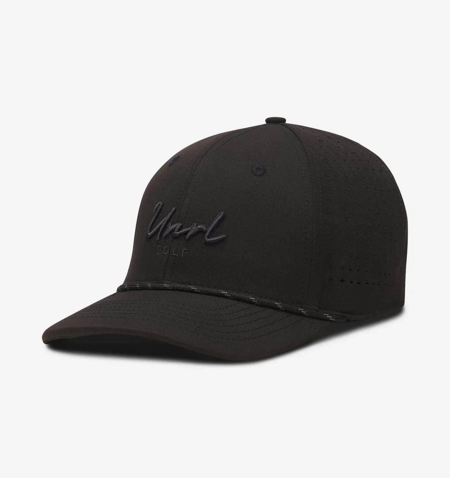 UNRL Golf Script Rope Snapback [Mid-Pro] | Black