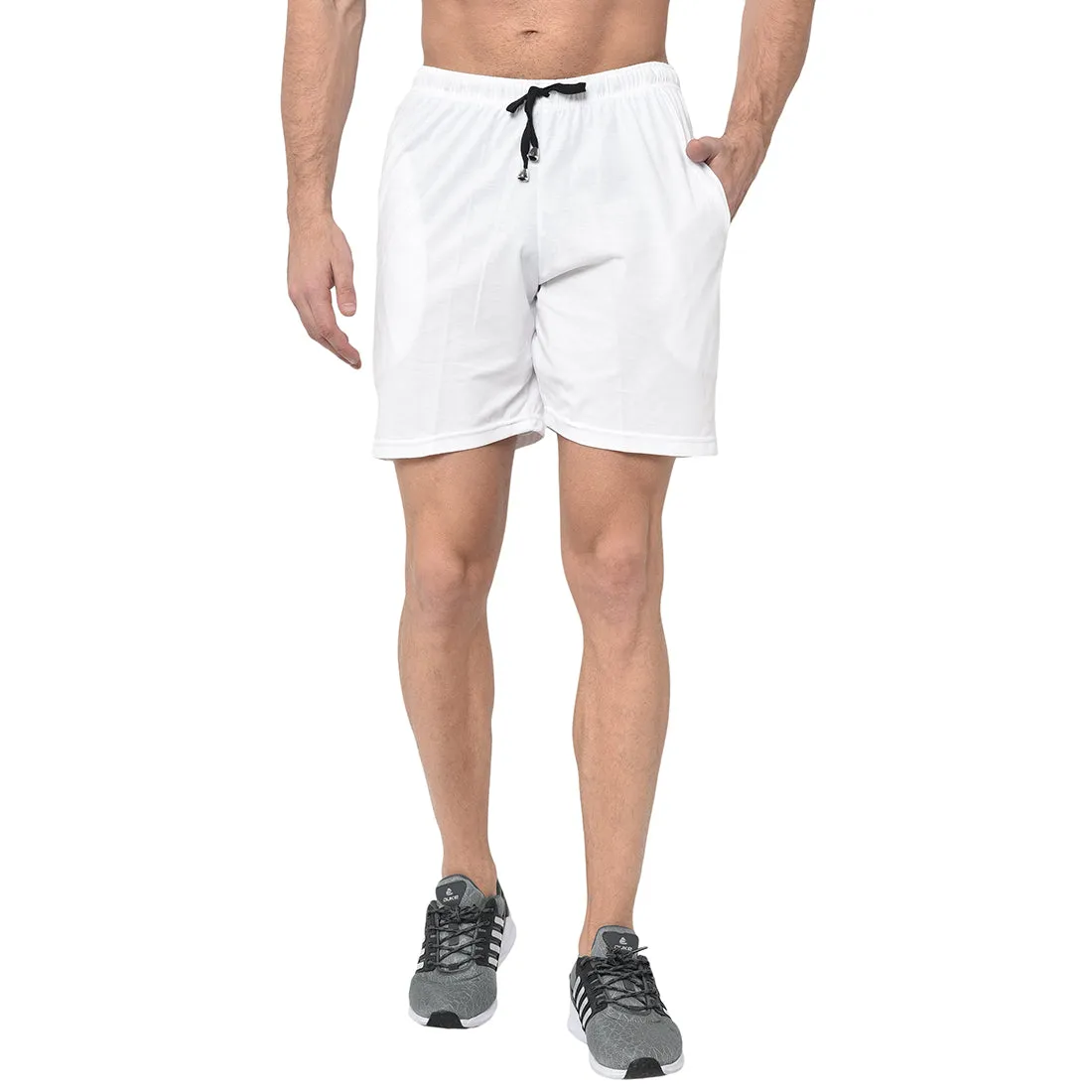 Vimal Jonney White Shorts For Men's