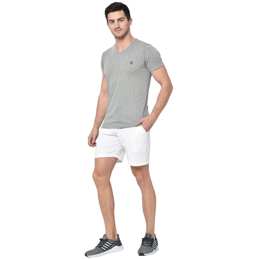 Vimal Jonney White Shorts For Men's