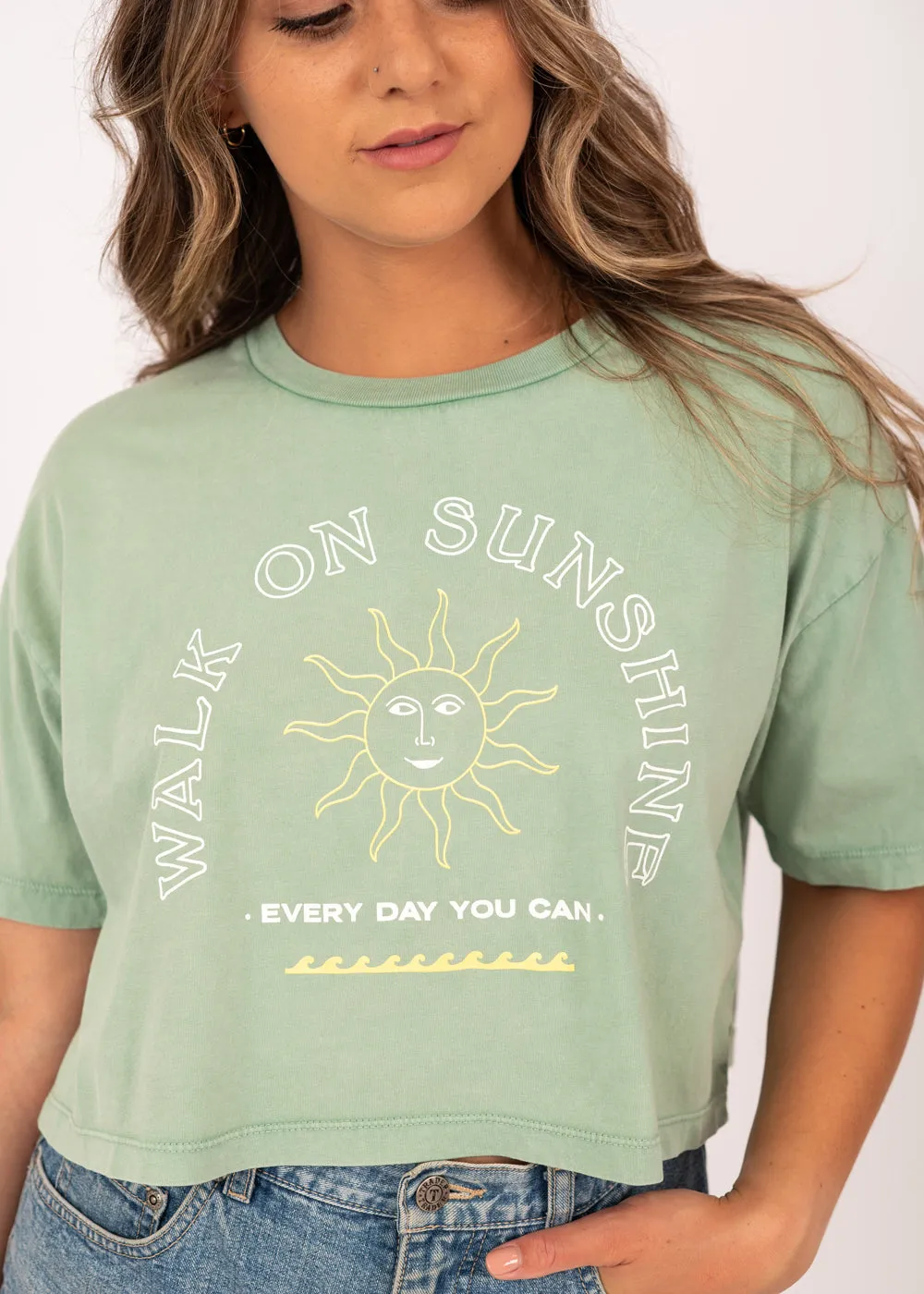 Walk On Sunshine Crop Tee