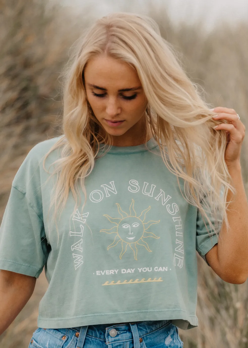 Walk On Sunshine Crop Tee